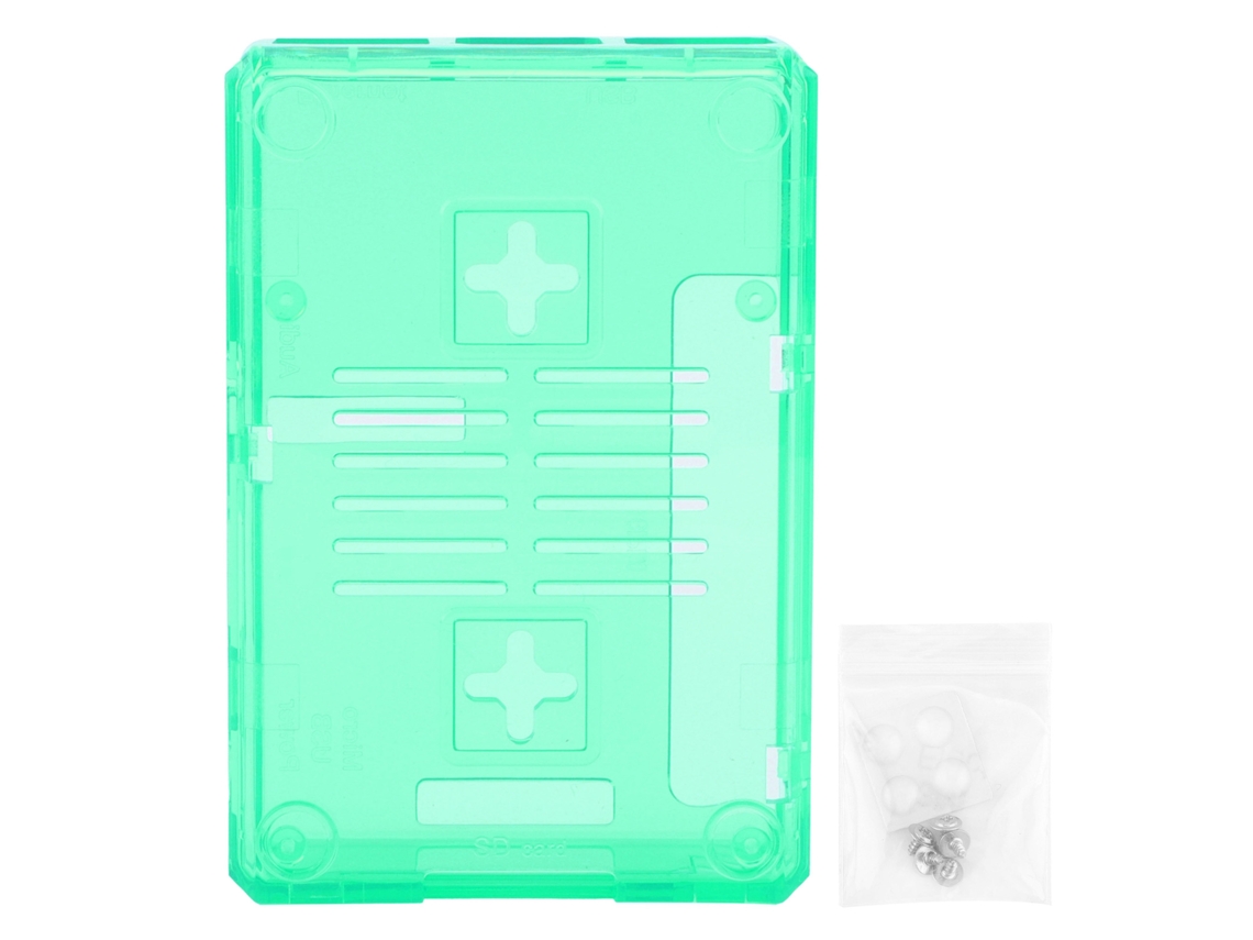 Caja Protectora Mate De Abs Para Raspberry Pi 3b 3b+ Estilo D Con Tornillos (verde)
