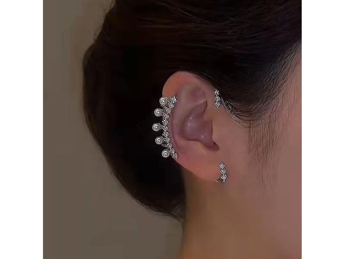 2026 aretes de Orelha Sem Perforar com Strass Elegantes Antigos para Casamentos, Baile de Formatura, Presente para Mulheres e Meninas