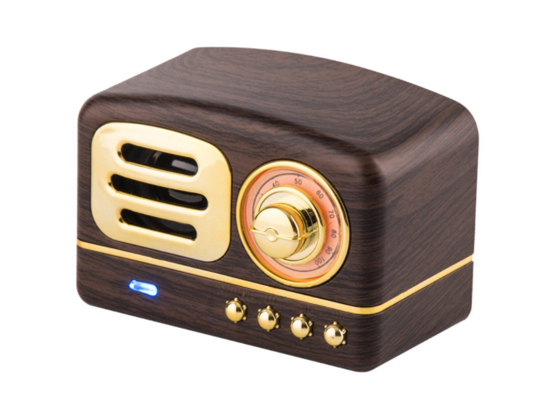 Colunas Bluetooth VEANXIN H73 Marrom