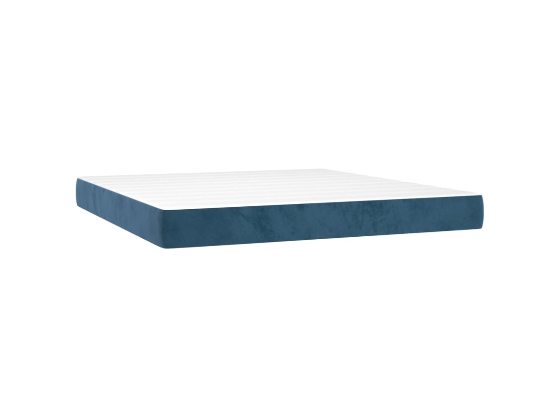 Pocket Spring Bed Mattress, Pocket Spring Bed Mattresses Vidaxl Azul Veludo (160 X 200 Cm)