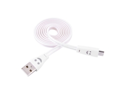 Cabo de Dados LAXISCREED Transparente Luminoso 1m Android Branco