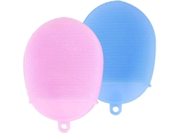 Brocha De Ducha, 2 Esponjas De Silicona Suaves, Guante Exfoliante Para Cuerpo, Spa, Hidratación Y Relajación Muscular