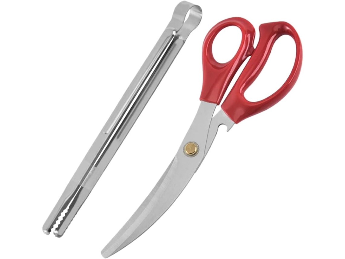 Conjunto De 2 Pinças Multifuncionais Ergonômicas Para Churrasco Magiclulu Em Aço Inoxidável Jantares Casa Ou Festas