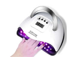 Lâmpada Uv Led Para Unhas 180w, 57 Leds, Secagem Rápida, Lâmpada De Gel Portátil Com Alça E 4 Configurações De Temporizador