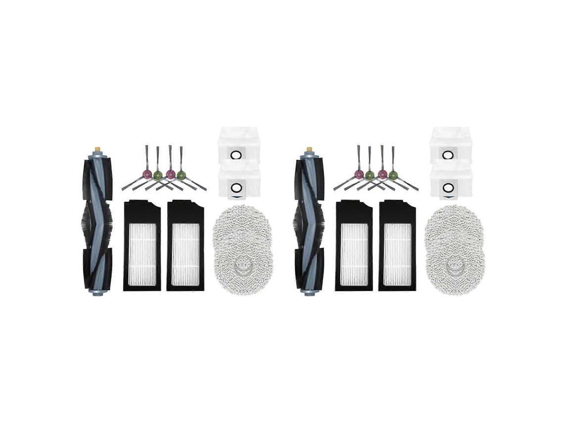 Conjunto De 2 Peças De Reposição Para Aspirador Robô Bork V830: Saco De Pó, Escova Lateral Principal, Filtro Hepa, Pano De Limpeza._glo