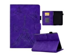 Capa de couro com relevo para tablet inteligente Amazon Kindle Paperwhite 4/3/2/1 Tower Webake