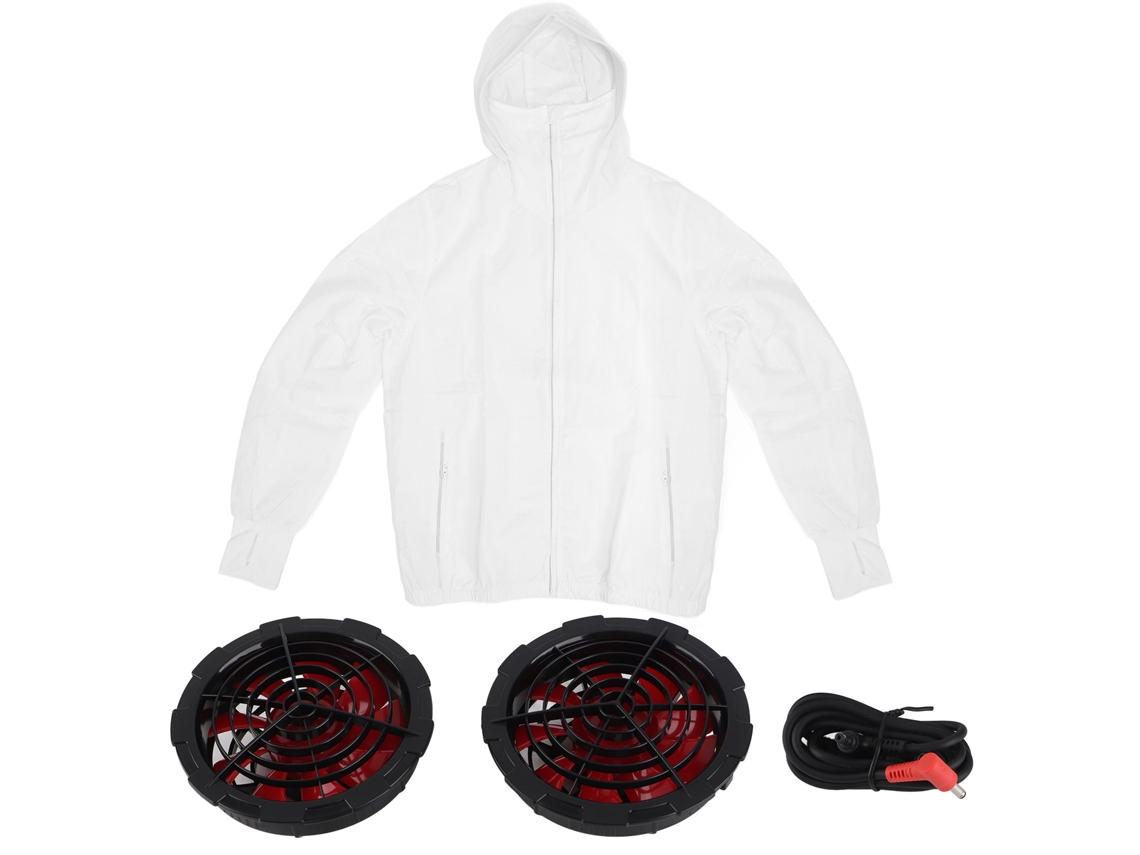Jaqueta de Resfriamento com 2 Ventiladores 3 Velocidades Usb 12v XL Técido Resistente Ao Sol para Homens S/MARCA
