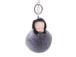 Chaveiro Bebê Dormir Fofo Com Pom Pom