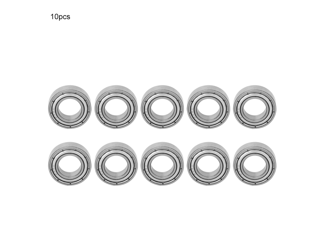 10 Peças Rolamento De Bola De Groove Profundo Com Blindagem De Metal (687-zz 7x14x5mm)