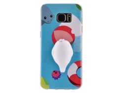 Capa de silicone para Samsung S7 Edge, proteção anti choque, EOOCOO