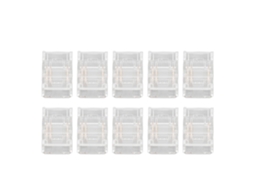 Rebe-10 Conectores Led Cob De 3 Pines 10mm Para Tiras Led, Conexión Rápida Sin Soldadura Para Luces De Tira