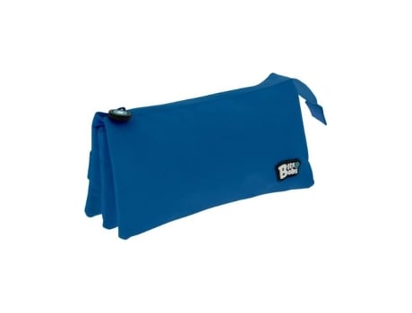 Bolsa tripla plana Bits Amp-bobs azul 24,5x12x14 cm