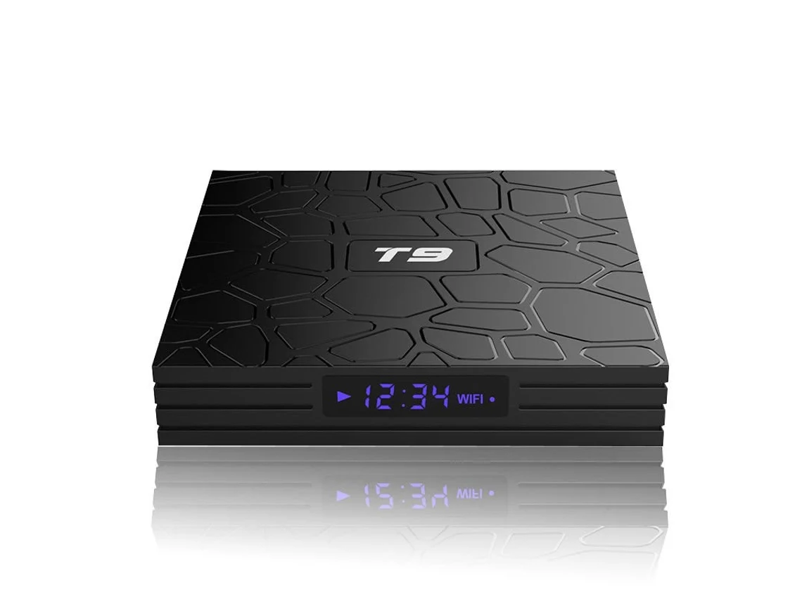 Box Smart Tv Android 8.1 T9 4Gb Ram 32Gb Rom Quad Core Wifi 4K Plug Eua