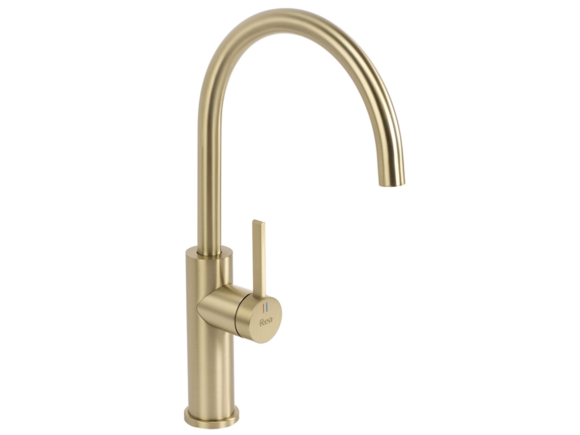 Grifo para Cocina REA Rivo Brush Gold 18,5 X 10 X 36,5 Cm