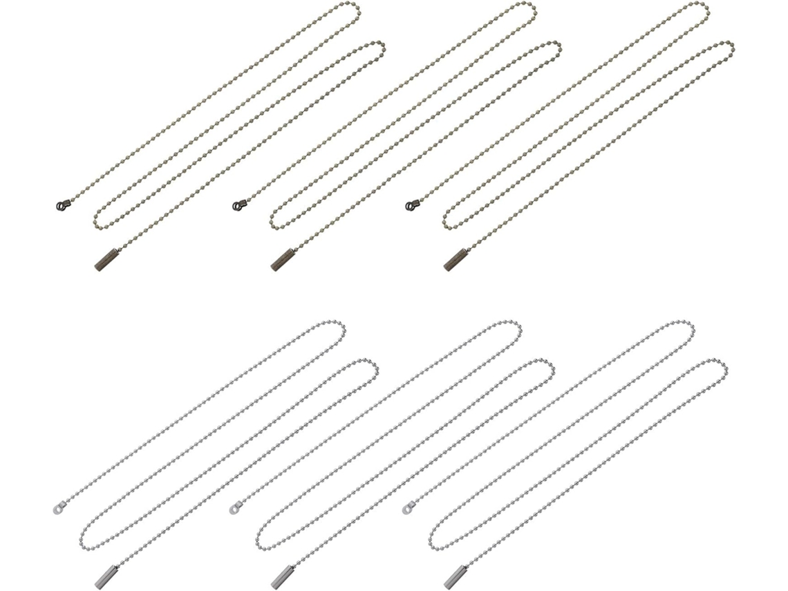 Conjunto De 6 Correntes Bolinhas Para Interruptor Lâmpada, Com
