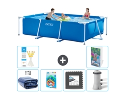 Intex Piscina Com Estrutura Retangular - 300x200x75 Cm - 7-peças S3