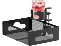 Organizador De Bureau Sous Table Plateau Tournant 360° Clipsable