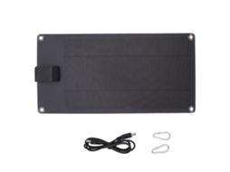 Painel De Carregamento Solar 8w5v (com Saída Usb E Feito De Polissilício)