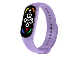 Capa para Xiaomi Smart Band 10/9/8 XIAOMOYU em silicone cor sólida roxo lavanda