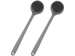 Conjunto De 2 Escovas Silicone Para As Costas Homoyoyo Com Cabo Longo, Escova Corporal Esfoliante Macia Para Todos Os