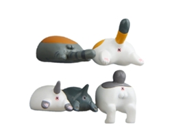 Pacote Com 4 Ímãs De Geladeira Para Gatos, Para Escola, Sala De Aula, Escritório, Gatinho Engraçado Aquaforge