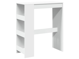Mesa de Bar com Prateleiras Derivados de Madeira Branco MAISON EXCLUSIVE