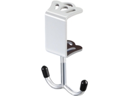 Suporte De Metal Para Fones Ouvido Com Presilha Embaixo Da Mesa, Ganchos Duplos Para Pendurar Embaixo Da Mesa, Suporte