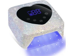 Lâmpada UV SFUSHOS profissional recarregável com 30 LEDs e diamantes, 72W