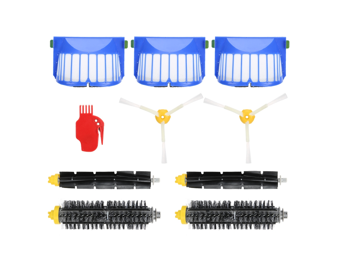 Kit de Acessórios para Robô de Varredura Série 6: Pincéis Principal e Lateral, Filtros e Limpador | S/MARCA