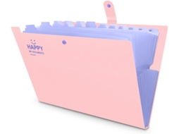 Rosa E Roxo Pasta Expansível Com 12 Compartimentos, Haissky Office Aquaforge