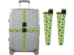 Conjunto De 2-cintas Bagagem Shark Em Formato Coqueiro Para Malas, Cintas De Viagem, Acessórios Para Cinto, Conector De
