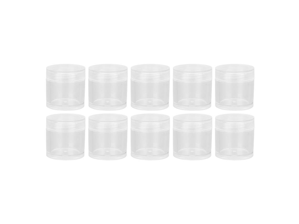 10pcs Recipiente De Uñas Transparente Impermeável Pp Para Unhas Falsas Acessórios De Jóias E Maquiagem