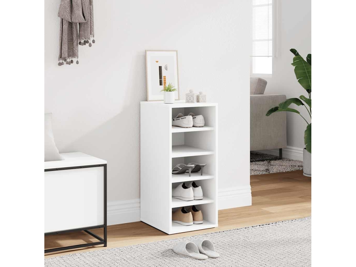 Vidaxl Armário Para Sapatos 31,5x35x70 Cm Derivados De Madeira Branco