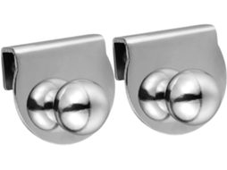 Gadpiparty Conjunto De 2-puxadores Porta Vidro Espesso Com Clipe Puxadores Gaveta Metal Duráveis Para Instalação Em Casa