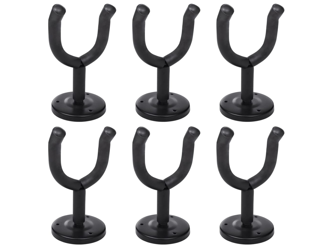 Conjunto De 6 Suportes De Parede Para Guitarra