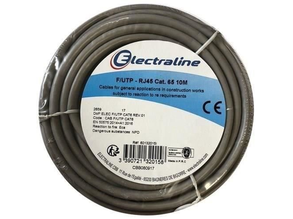 Cabo Ftp Coroa Electraline 10 M Cinza