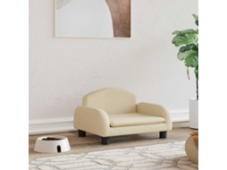 Vidaxl Cama 50x40x30 Cm Tecido Cor Creme