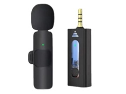 Microfone Sem Fio para Telefone Câmera Laptop Microfone de Clipe Lavalier para Gravação de Vídeo Vlog Tiktok Youtube Reunião