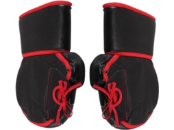 Luvas de Inverno para Moto Guidão, Par, Couro Pu Preto