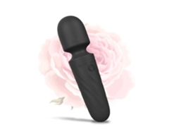Mini Massageador De Bastão 10 Modos De Vibração Sem Fio Silencioso À Prova Dágua Portátil E Conveniente Preto Yunzii