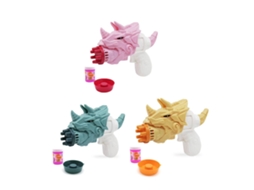 Máquina De Burbujas Para Niños Triceratops 7 Orificios Con Solución De Burbujas Juguete Azul 7-14 Años