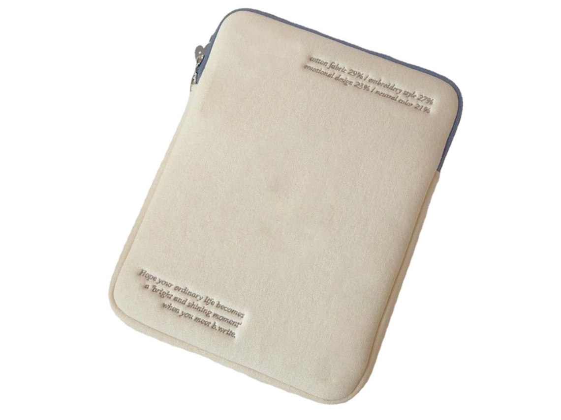 2026zentro-capa De Mala Para Tablet Ios 13 A 14 Polegadas De Algodão Macio Anti-impacto Estilo Simples E Elegante