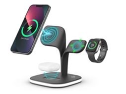 Estação de Carregamento Sem Magsafe Pr para iPhone 14/13/12 YIZHOOD Magnética Preto