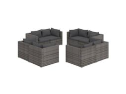 Garden Lounge Set, Garden Lounge Sets Vidaxl Cinzeto Rattan / Vime (n/a)