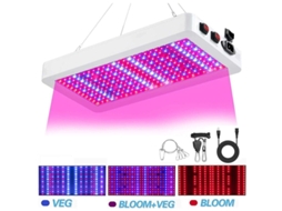 Lâmpadas Led De Espectro Completo De 1000w Com 216 Leds Para Cultivo De Plantas Em Ambientes Internos, Estufas E Sistemas Hidropón Aquaforge