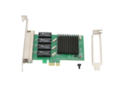 Placa De Rede Pcie Nic Com 4 Portas Rj45 Adaptador De Lan Ethernet Pci Express