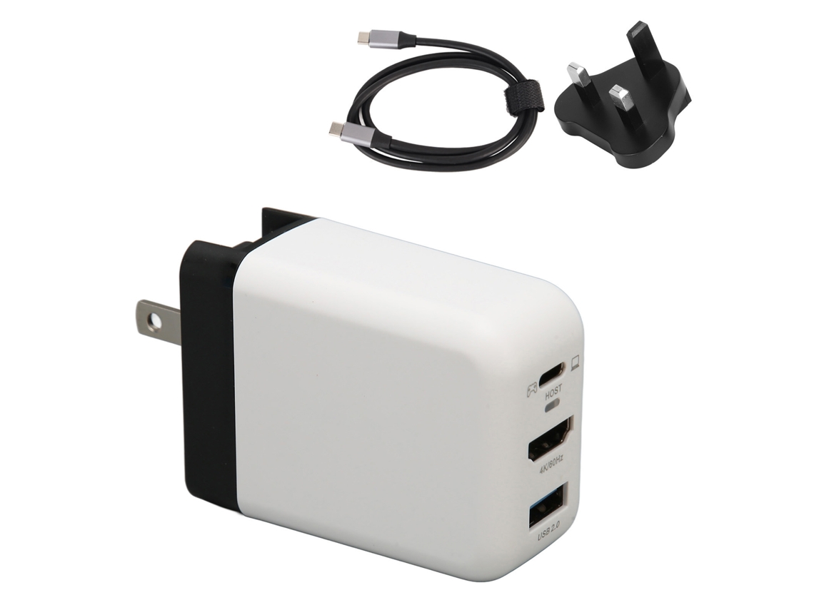 Carregador 65W para Dock Nintendo Switch EOOCOO com 3 USB C