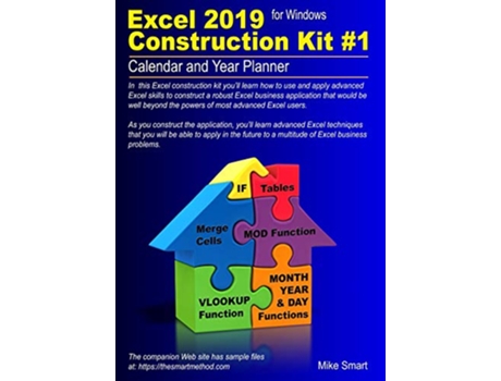 Livro Excel 2019 Construction Kit 1 Calendar and Year Planner de Mike Smart (Inglês)