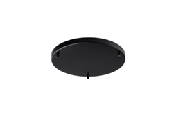 Rosa - Rosa Multicabos Em Ferro Preto Diâmetro 40 Com 3 Furos H. 3 - Ø40 - Bl290-pl3-dm40-nr
