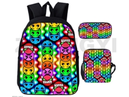 Conjunto De Três Peças Roblox Para Estudantes Mochila, Bolsa Ombro E Estojo 36 Aquaforge